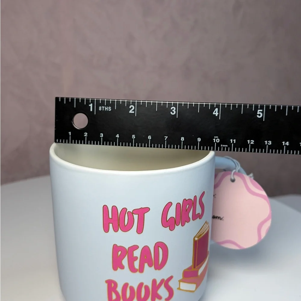 Hot Girls Read Books Mug with Book Design - Picture 11 of 11